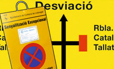 Señalización excepcional y obras